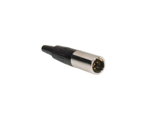 MINI-4-MV Boston  mini xlr plug, 4-pole, nickel, male