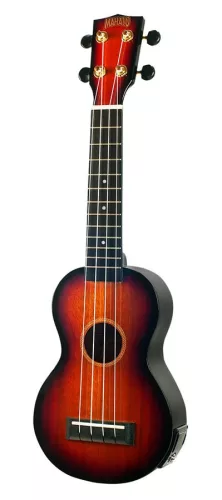 MJ1VT3TS Mahalo Java Series soprano ukulele, 1V+1T (MVT2), 3 tone sunburst, with bag