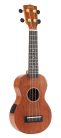 MJ1VTTBR Mahalo Java Series soprano ukulele, 1V+1T (MVT2), transparent brown, with bag