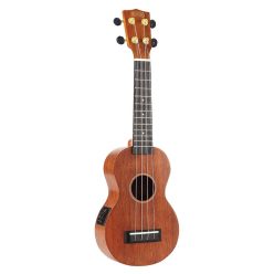   MJ1VTTBR Mahalo Java Series soprano ukulele, 1V+1T (MVT2), transparent brown, with bag