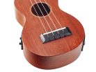 MJ1VTTBR Mahalo Java Series soprano ukulele, 1V+1T (MVT2), transparent brown, with bag