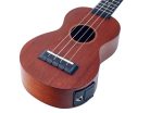 MJ1VTTBR Mahalo Java Series soprano ukulele, 1V+1T (MVT2), transparent brown, with bag