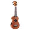 MJ1VTTBR Mahalo Java Series soprano ukulele, 1V+1T (MVT2), transparent brown, with bag