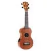 MJ1VTTBR Mahalo Java Series soprano ukulele, 1V+1T (MVT2), transparent brown, with bag