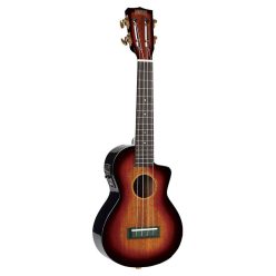   MJ2CE3TS Mahalo Java Series concert ukulele, cutaway, 1V+1T (B-Band), 3 tone sunburst, with padded bag & strap