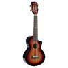 MJ2CE3TS Mahalo Java Series concert ukulele, cutaway, 1V+1T (B-Band), 3 tone sunburst, with padded bag & strap