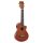 MJ2CETBR Mahalo Java Series concert ukulele, cutaway, 1V+1T (B-Band), transparent brown, with padded bag & strap