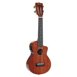   MJ2CEVNA Mahalo Java Series concert ukulele, cutaway, 1V+1T (B-Band), vintage natural, with padded bag & strap