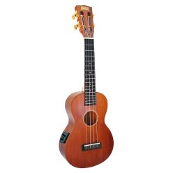   MJ2VTTBR Mahalo Java Series concert ukulele, 1V+1T (MVT2), trans brown, with padded bag & strap