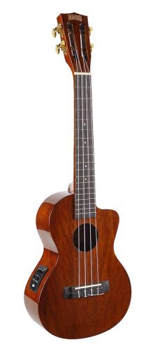 MJ3CEVNA Mahalo Java Series tenor ukulele, cutaway, 1V+1T (B-Band), vintage natural, with padded bag & strap