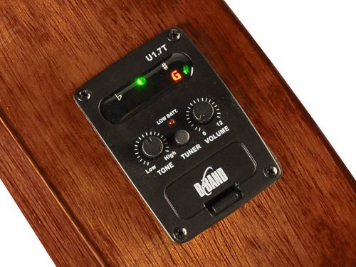 MJ3CEVNA Mahalo Java Series tenor ukulele, cutaway, 1V+1T (B-Band), vintage natural, with padded bag & strap