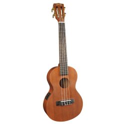   MJ3VTTBR Mahalo Java Series tenor ukulele, 1V+1T (MVT2), trans brown, with padded bag & strap