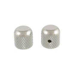 MK0110001 Allparts  dome knobs, nickel, 2pcs