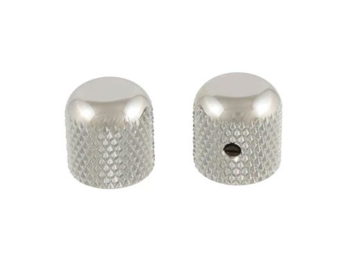 MK0110001 Allparts  dome knobs, nickel, 2pcs