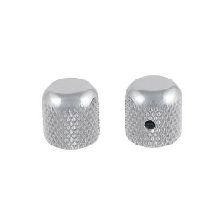 MK0110010 Allparts  dome knobs, chrome, 2pcs