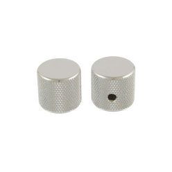 MK0115001 Allparts  barrel knobs, nickel, 2pcs