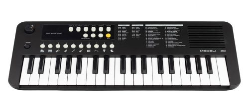 Medeli MK1/BK Nebula Series Keyboard, 37 Mini-Tasten, mit USB-C-Ladekabel, 1 x 2 Watt – Schwarz