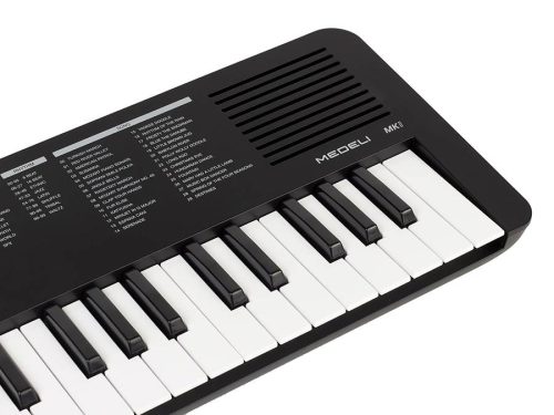 Medeli MK1/BK Nebula Series Keyboard, 37 Mini-Tasten, mit USB-C-Ladekabel, 1 x 2 Watt – Schwarz