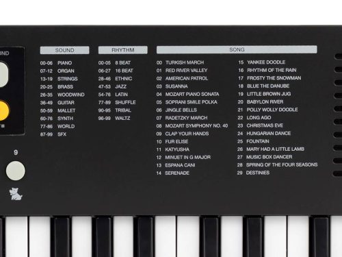 Medeli MK1/BK Nebula Series Keyboard, 37 Mini-Tasten, mit USB-C-Ladekabel, 1 x 2 Watt – Schwarz