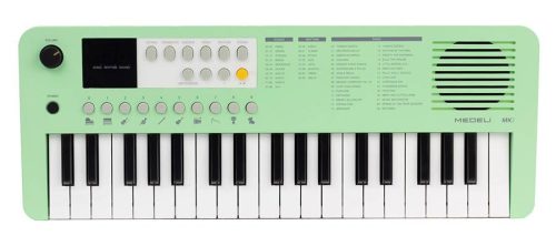 MK1/GN Medeli Nebula Series keyboard, 37 mini-size keys, with USB-C cable for charging, 1 x 2 watt - green