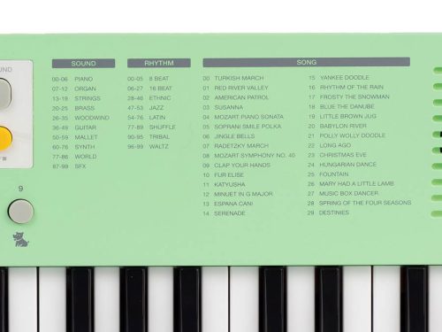 Medeli MK1/GN claviatură din seria Nebula, 37 mini-clape, cu cablu USB-C pentru alimentare, 1 x 2 wați – verde