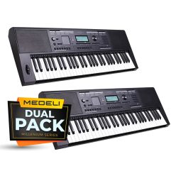   MK401/2 Medeli Millenium Series dual pack - keyboard, 61 touch sensitive keys, 2 x 15 watt, with XY-pad