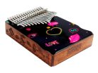 MKA17HE Mahalo  kalimba 17 keys HEART, with tuning hammer and bag