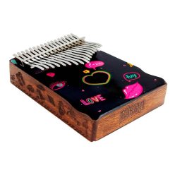   MKA17HE Mahalo  kalimba 17 keys HEART, with tuning hammer and bag