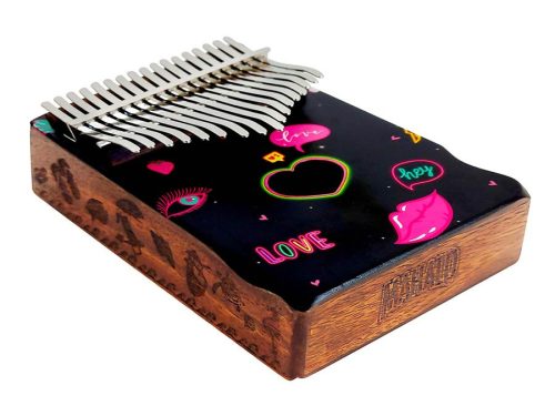 MKA17HE Mahalo  kalimba 17 keys HEART, with tuning hammer and bag