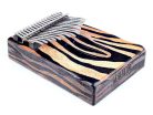 MKA17ZE Mahalo  kalimba 17 keys ZEBRA, with tuning hammer and bag