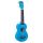 ML1AB Mahalo Island Series soprano ukulele, aqua blue, with bag