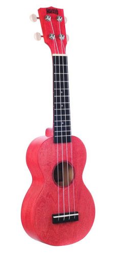 ML1CP Mahalo Island Series soprano ukulele, coral pink, with bag