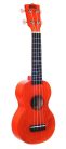 ML1OS Mahalo Island Series soprano ukulele, orange sunset, with bag