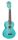 ML2AB Mahalo Island Series concert ukulele, aqua blue, with bag