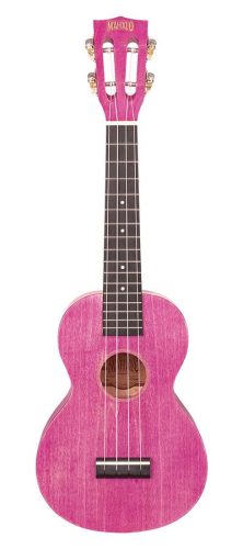 Mahalo ML2BC Island Series – Ukulele concert, Berry Crush, corp din tei cu spate curbat, corzi Aquila, cu husă