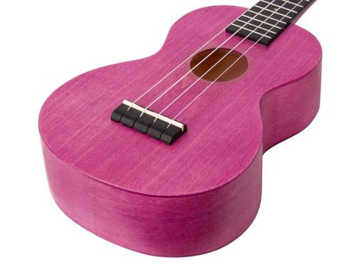 Mahalo ML2BC Island Series – Ukulele concert, Berry Crush, corp din tei cu spate curbat, corzi Aquila, cu husă