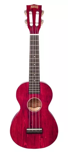 Mahalo ML2CR Island Series – Ukulele concert, Cherry Red, corp tei curbat, corzi Aquila, cu husă