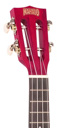 Mahalo ML2CR Island Series – Ukulele concert, Cherry Red, corp tei curbat, corzi Aquila, cu husă