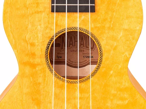 Mahalo ML2SF Island Series – Ukulele concert, Sun Flower, corp tei curbat, corzi Aquila, cu husă