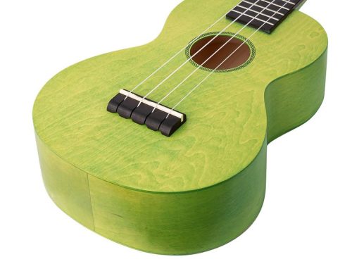 Mahalo ML2SG Island Series – Ukulele concert, Sea Green, corp tei arcuit, corzi Aquila, cu husă
