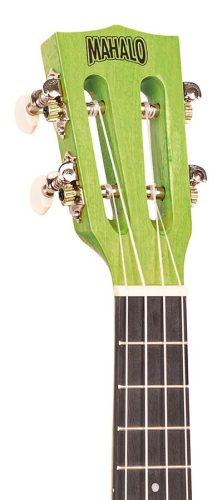 Mahalo ML2SG Island Series – Ukulele concert, Sea Green, corp tei arcuit, corzi Aquila, cu husă