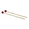 MM-12 Hayman  marimba mallets, 380 mm. maple handle, pair, 33 mm. hard head, red