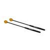 MM-14 Hayman  marimba mallets, 350 mm. black fiber handle, pair, 29 mm. medium head, orange