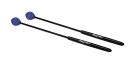 MM-15 Hayman  marimba mallets, 350 mm. black fiber handle, pair, 29 mm. hard head, blue