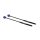 MM-15 Hayman  marimba mallets, 350 mm. black fiber handle, pair, 29 mm. hard head, blue