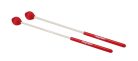 MM-16 Hayman  marimba mallets, 350 mm. white fiber handle, pair, 29 mm. soft head, red