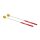 MM-17 Hayman  marimba mallets, 350 mm. white fiber handle, pair, 29 mm. medium head, orange