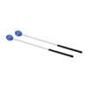 MM-19 Hayman  marimba mallets, 370 mm. plastic handle, pair, 36 mm. soft head, light blue