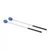 MM-19 Hayman  marimba mallets, 370 mm. plastic handle, pair, 36 mm. soft head, light blue