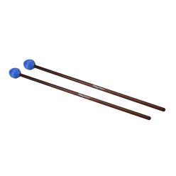   MM-2 Hayman  marimba mallets, 425 mm. rattan handle, pair, 33 mm. soft head, blue